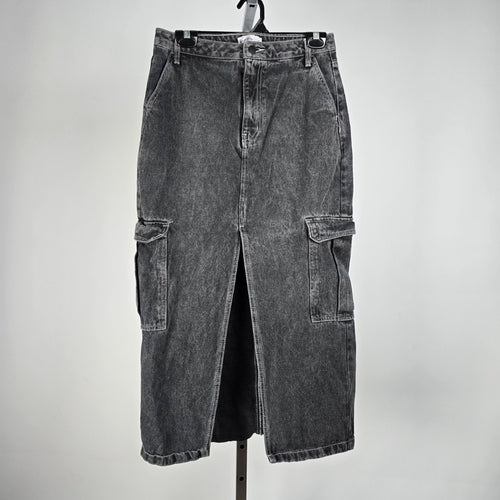 Black Denim Maxi Skirt Size 9