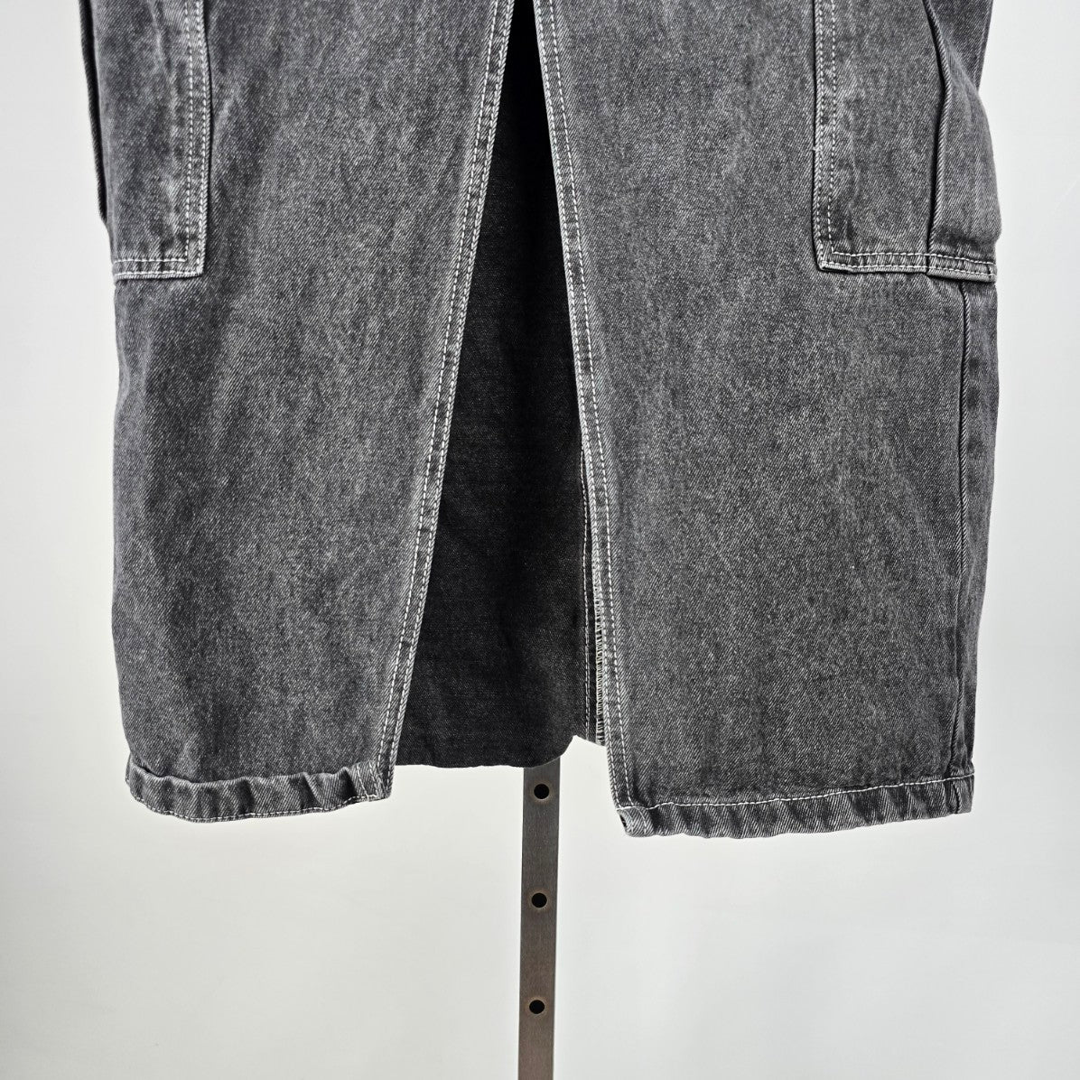 Black Denim Maxi Skirt Size 9