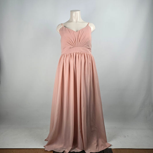 Pink Corset Back Event Dress Size XL
