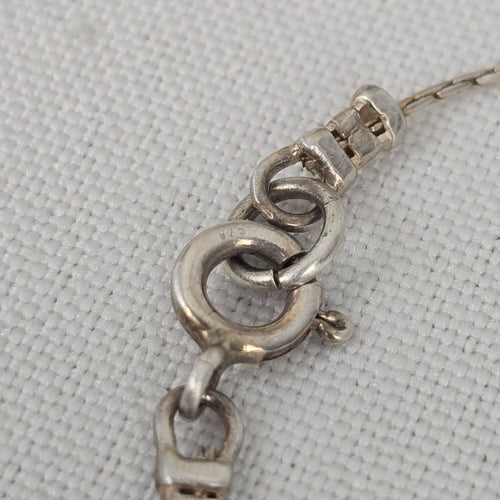 925 Sterling Silver CZ Crystal Heart Pendant Necklace