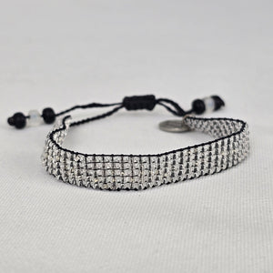 Kutula Kiss Black Beaded Adjustable Bracelet