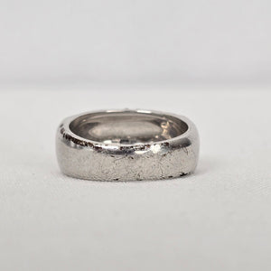 Silver Tone Rhinestone Ring Size 7