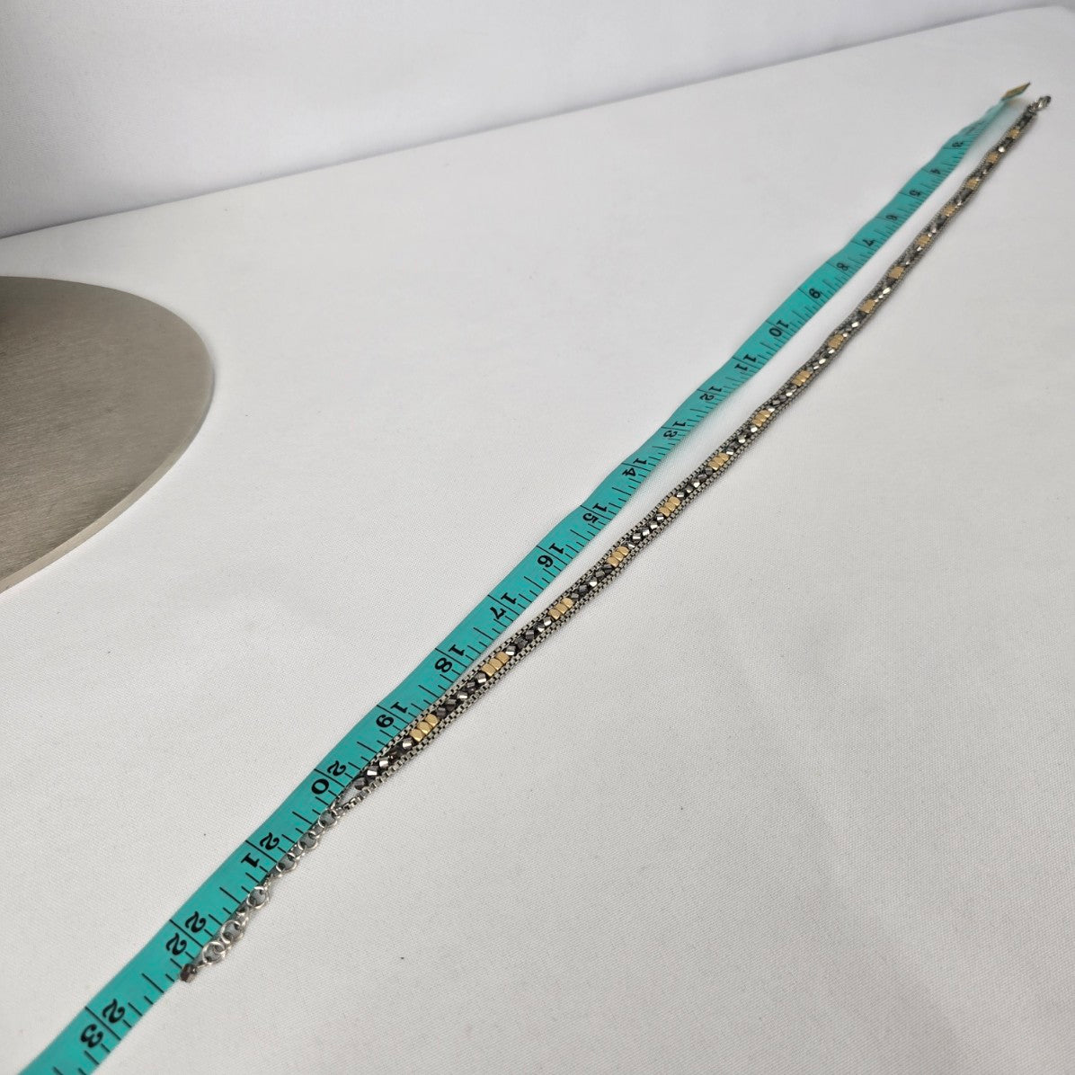 Stella & Dot Silver & Gold Chain Wrap Bracelet