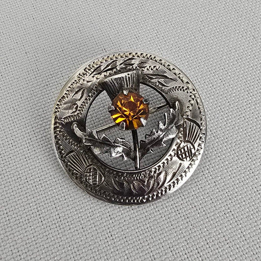 Vintage Ward Brothers Scottish Thistle Pin Brooch