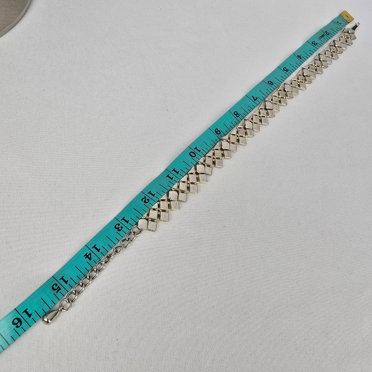 Vintage Silver Tone Collar Necklace
