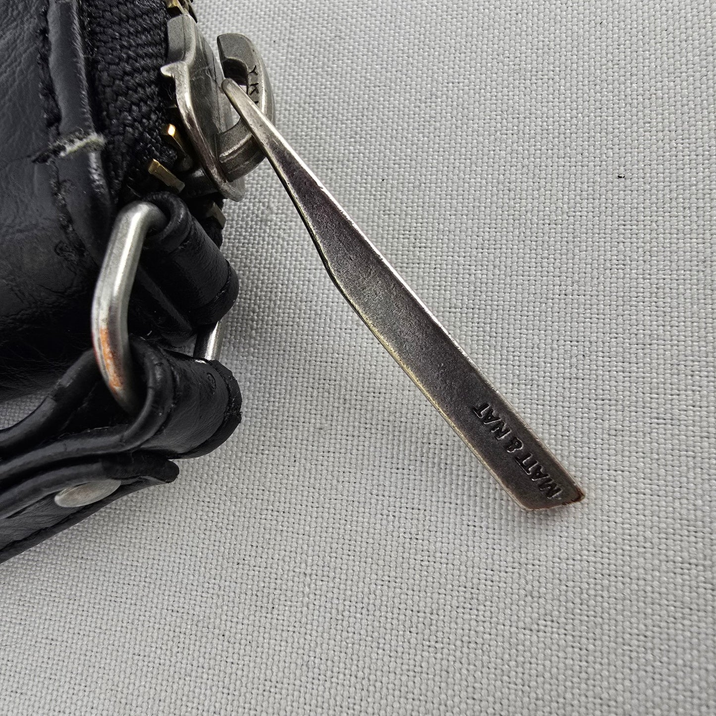 Matt & Nat Black Vegan Zip Around Wallet