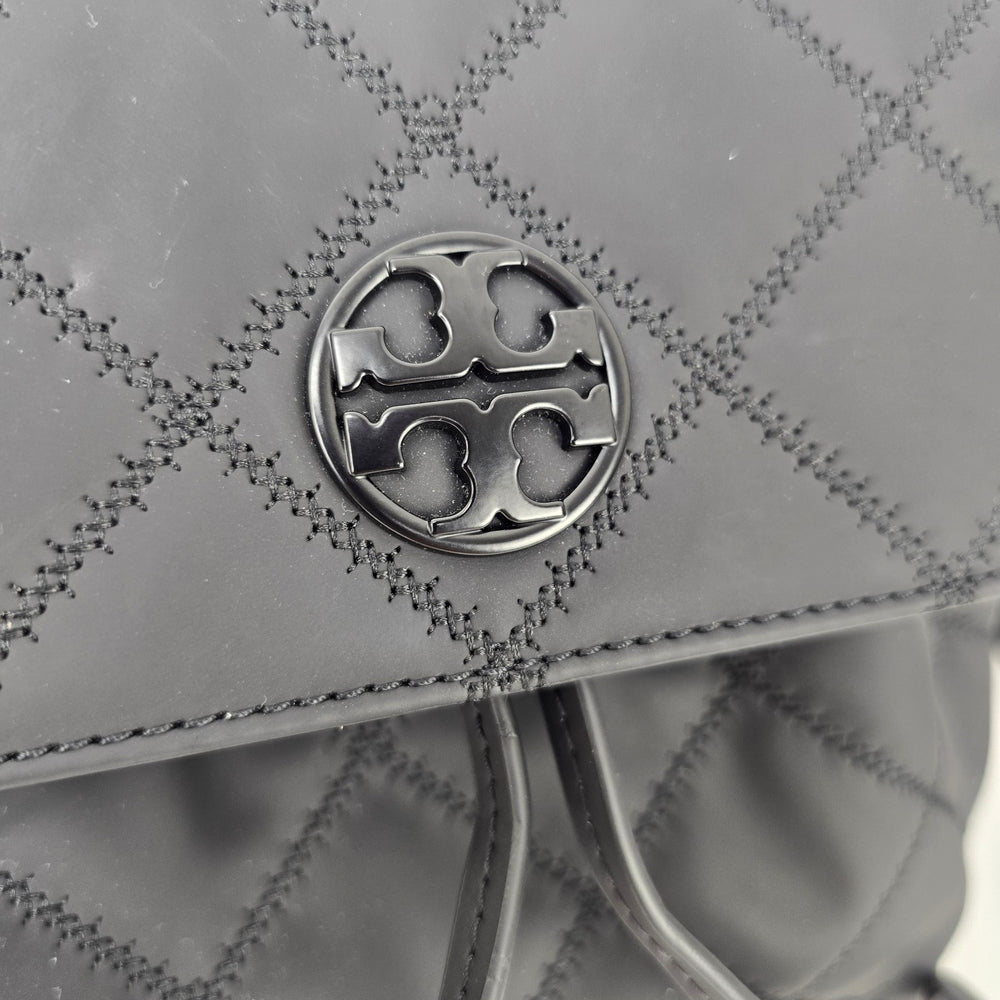 Tory Burch Willa Matte Black Backpack