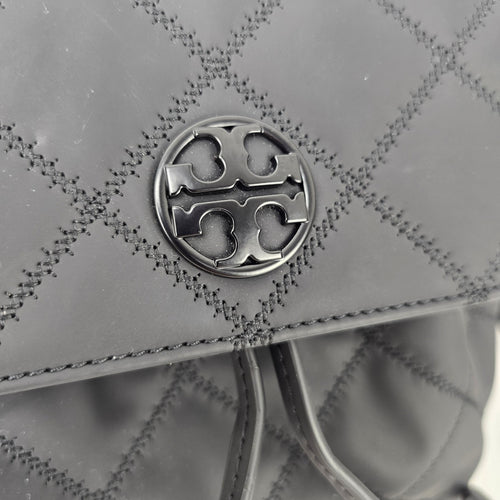 Tory Burch Willa Matte Black Backpack