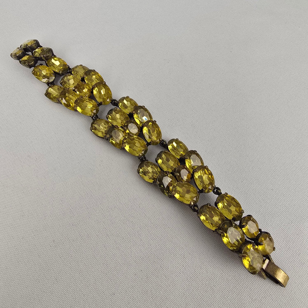 J Crew Yellow Rhinestone Bracelet