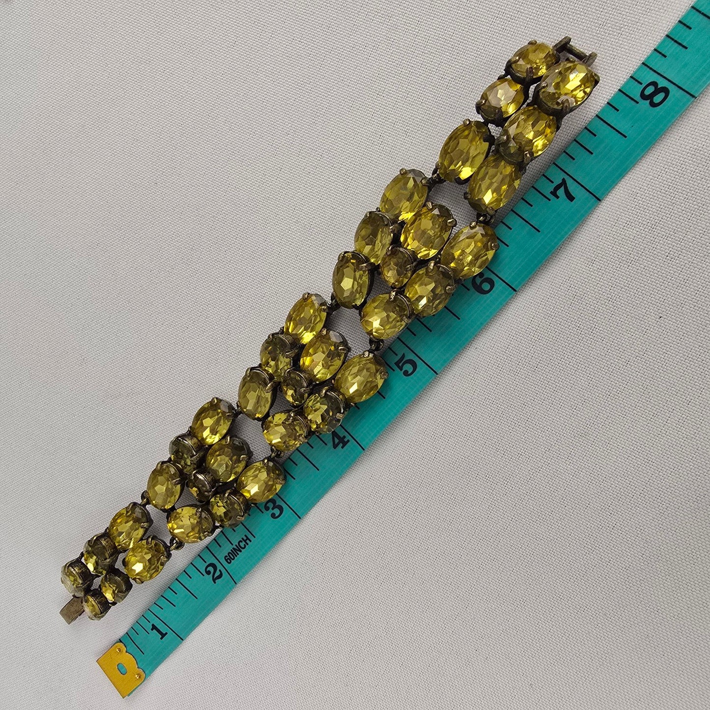 J Crew Yellow Rhinestone Bracelet