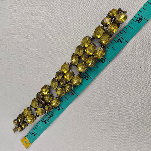 J Crew Yellow Rhinestone Bracelet