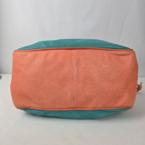 Vivian Westwood Blue & Yellow Leather Purse