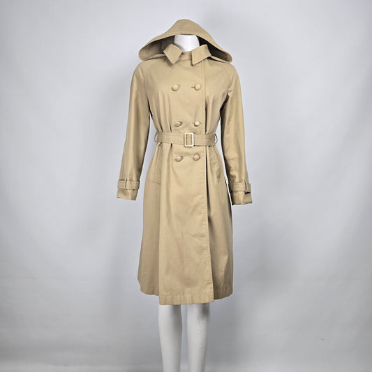 Vintage Holt Renfrew Beige Trench Coat Size S/M
