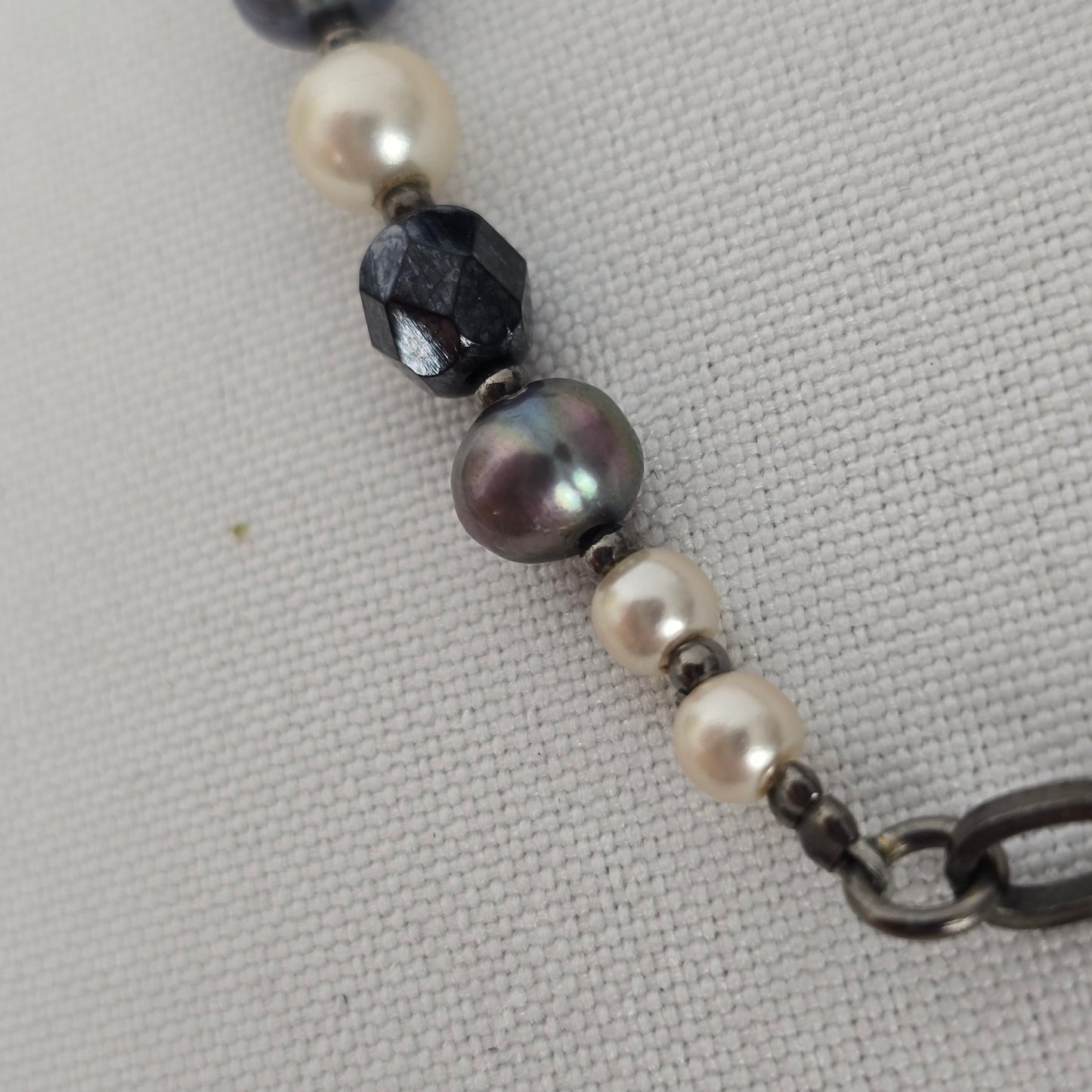 Dyrberg Kern Pearl & Faceted Glass Bead Bracelet