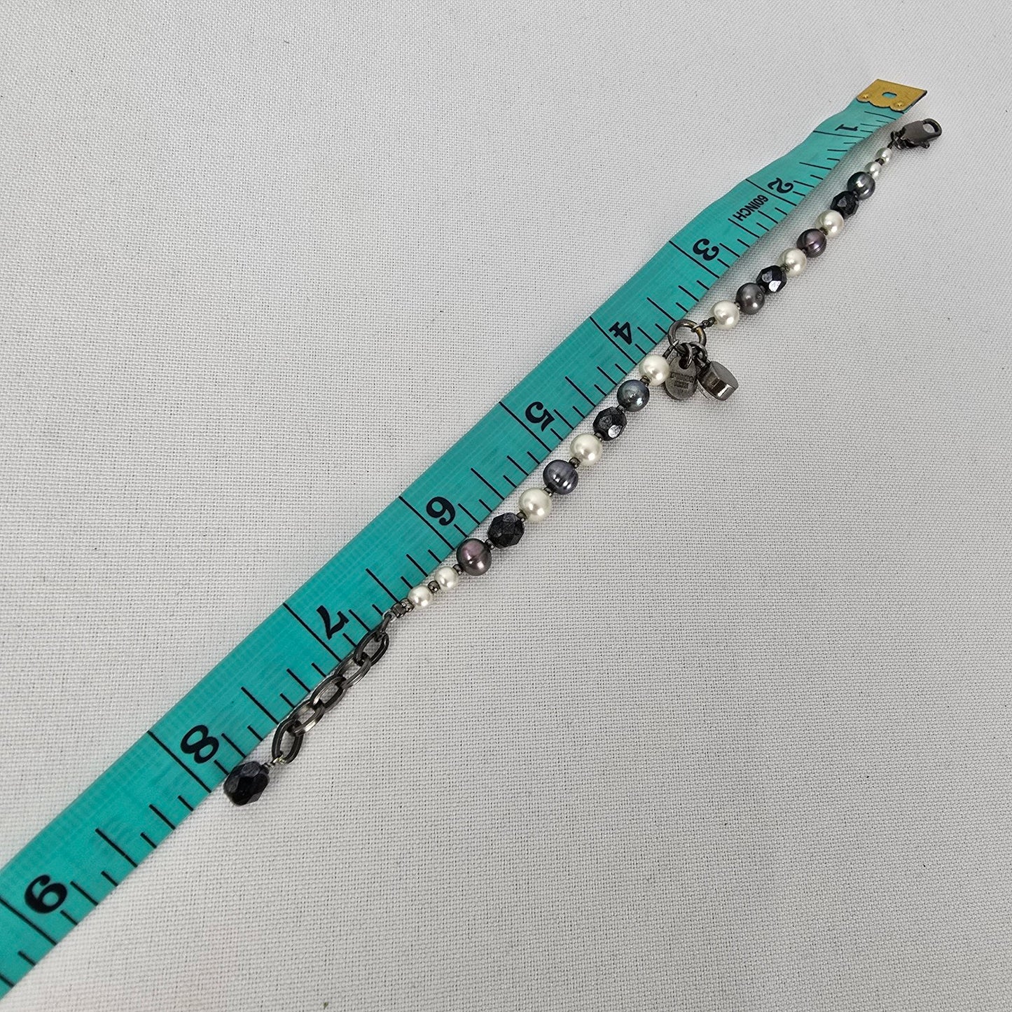 Dyrberg Kern Pearl & Faceted Glass Bead Bracelet