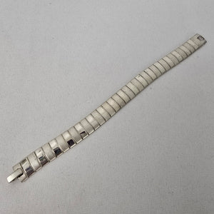 Vintage Silver Tone Metal Link Bracelet