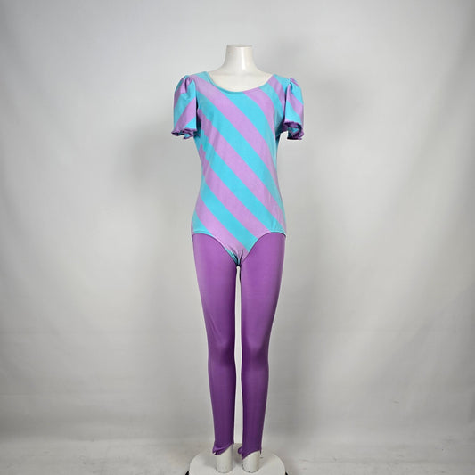 Vintage Women at Large Purple Work Out Two Pc Set Size L/Xl