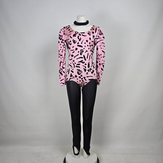 Vintage Women at Large Black & Pink Work Out 3 Pc Set Size L/XL