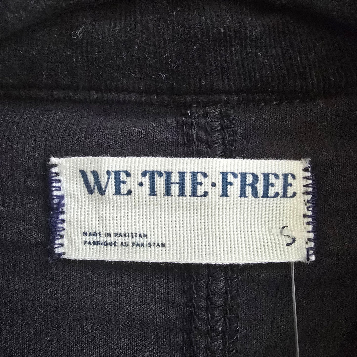 We The Free Black Corduroy Jumpsuit Size S