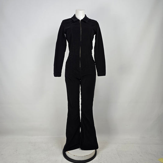We The Free Black Corduroy Jumpsuit Size S