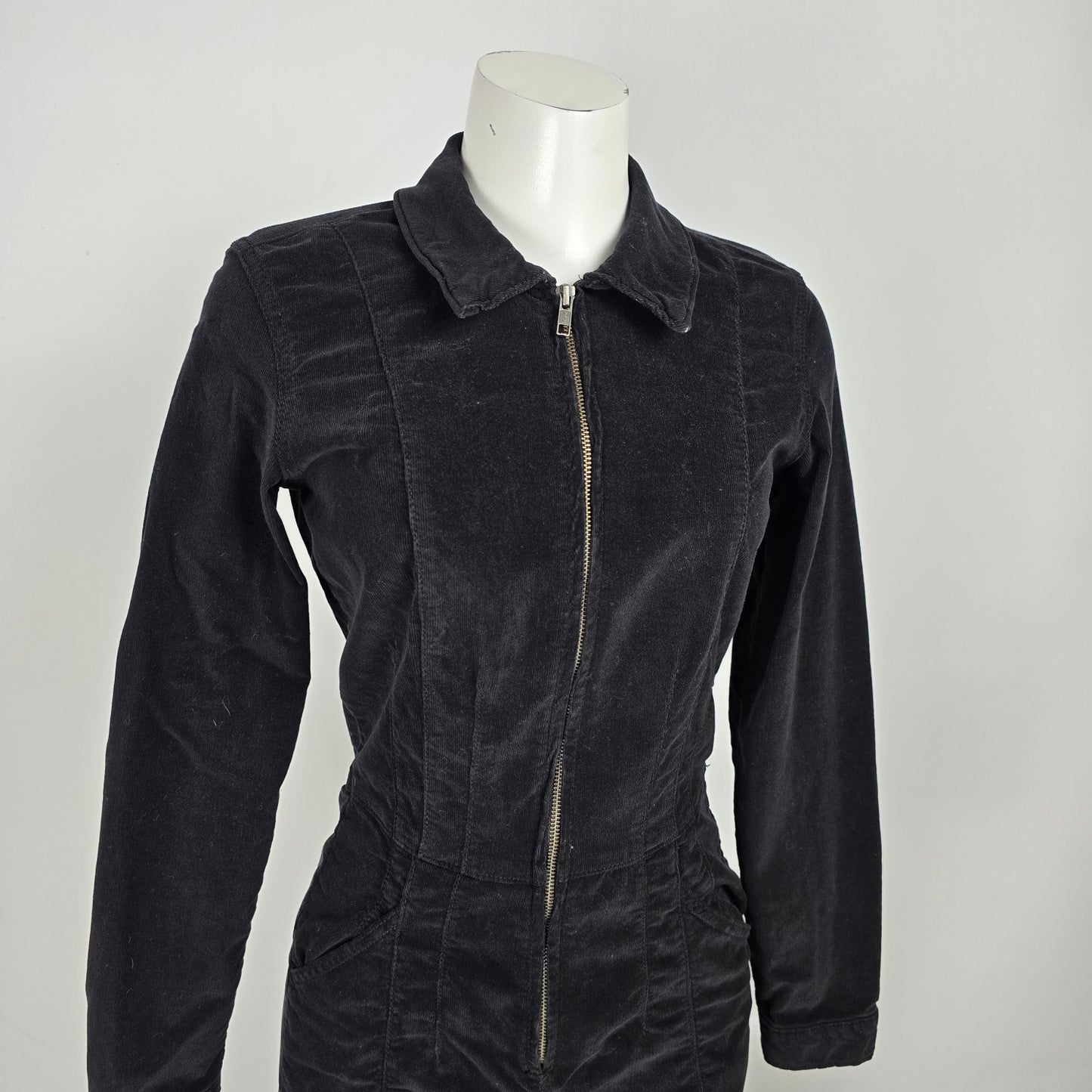 We The Free Black Corduroy Jumpsuit Size S