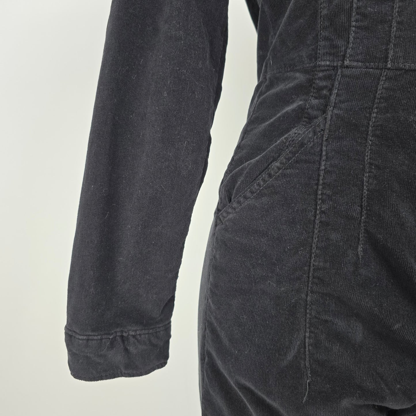 We The Free Black Corduroy Jumpsuit Size S