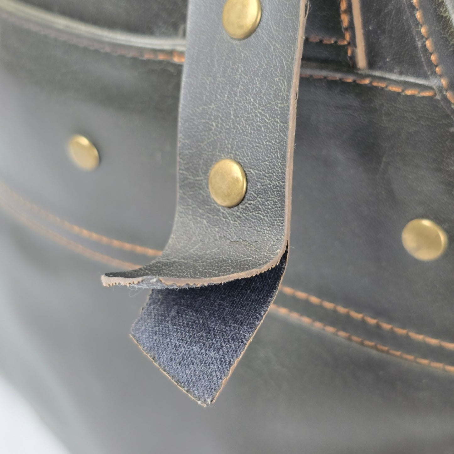 Matt & Nat Brown Studded Vegan Satchel Purse