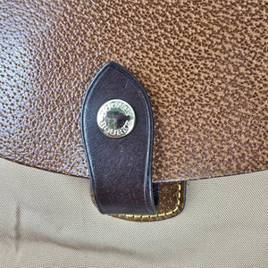 Dooney & Bourke Brown Nylon Leather Trim Tote Purse