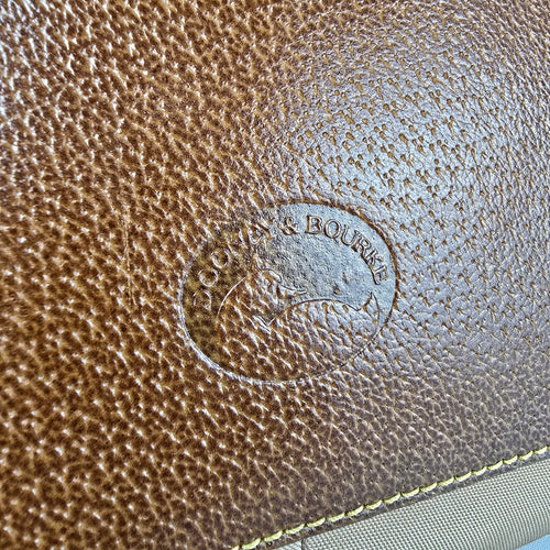 Dooney & Bourke Brown Nylon Leather Trim Tote Purse