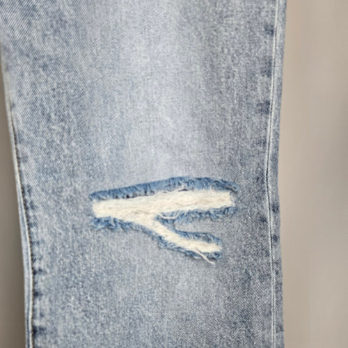 Cabi Jeans 100% bf Light Wash Distressed Denim Jeans Size 10