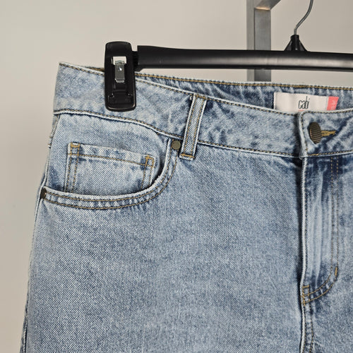 Cabi Jeans 100% bf Light Wash Distressed Denim Jeans Size 10