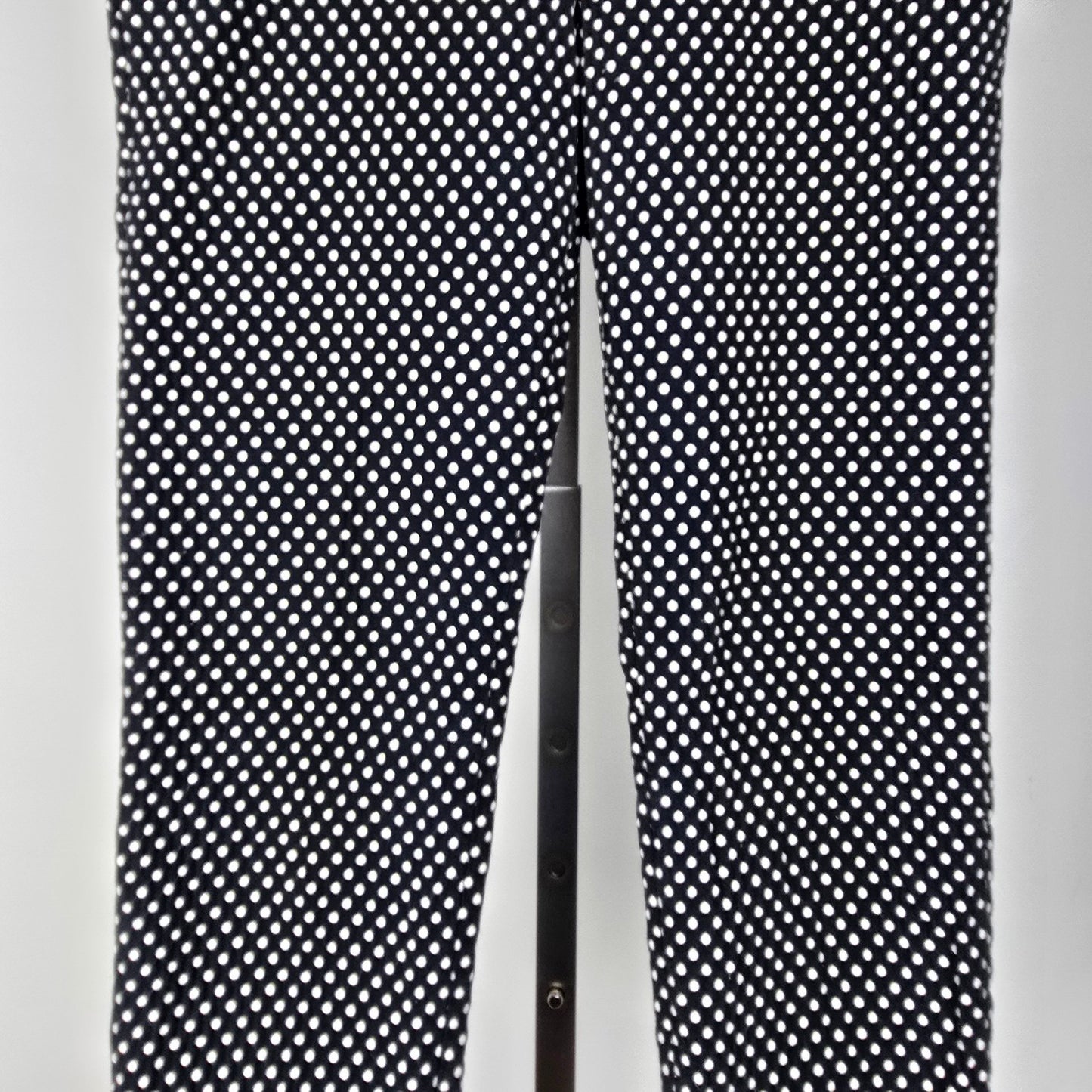 Tory Burch Navy Polka Dot Cropped Dress Pants Size 10