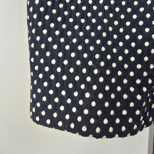 Tory Burch Navy Polka Dot Cropped Dress Pants Size 10