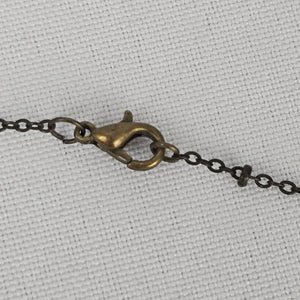 Copper Tone Acorn Pendant Necklace