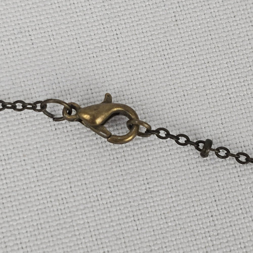Copper Tone Acorn Pendant Necklace