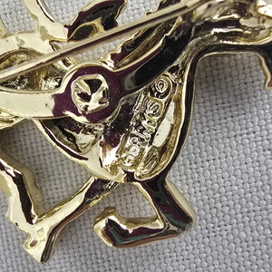 Vintage Gerry's Gold Tone Unicorn Brooch