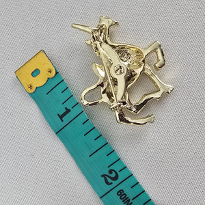 Vintage Gerry's Gold Tone Unicorn Brooch
