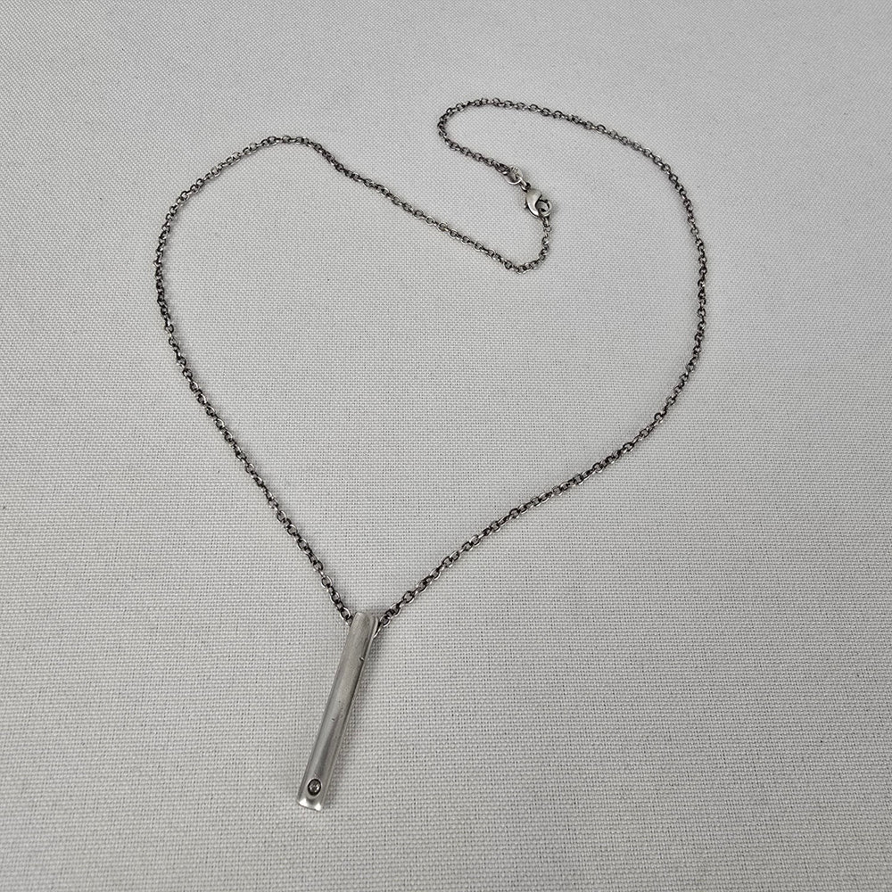 925 Sterling Silver Delicate Pendant Drop Chain Necklace