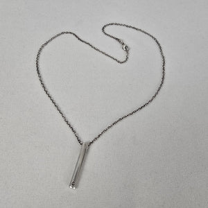 925 Sterling Silver Delicate Pendant Drop Chain Necklace