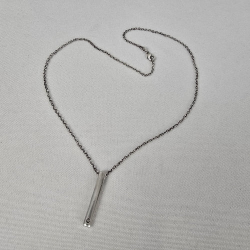 925 Sterling Silver Delicate Pendant Drop Chain Necklace