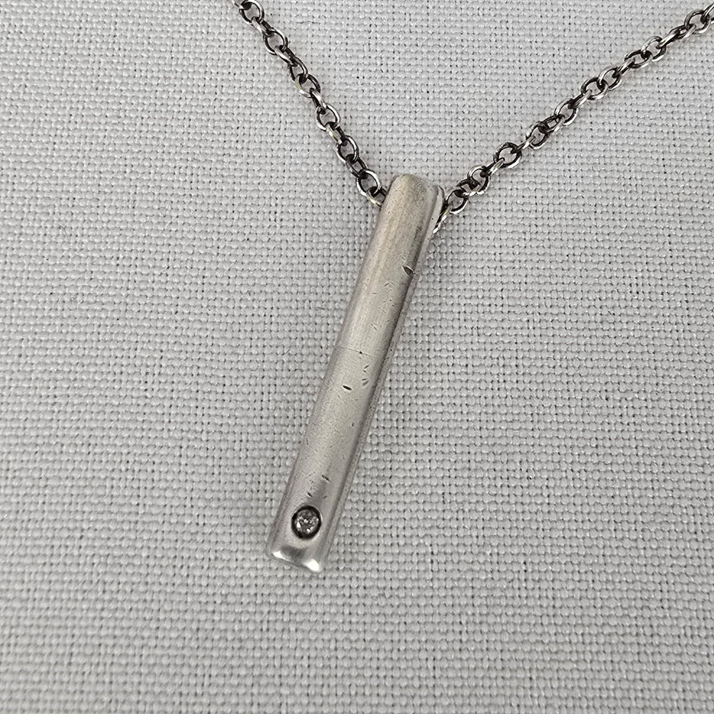 925 Sterling Silver Delicate Pendant Drop Chain Necklace