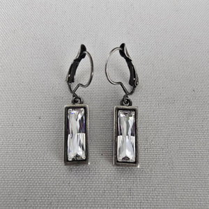 Vintage Silver Tone Drop Earrings