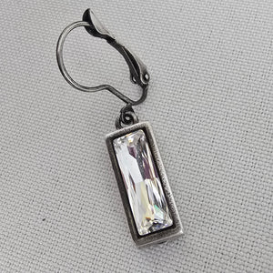 Vintage Silver Tone Drop Earrings