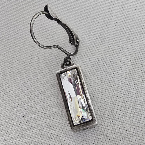 Vintage Silver Tone Drop Earrings