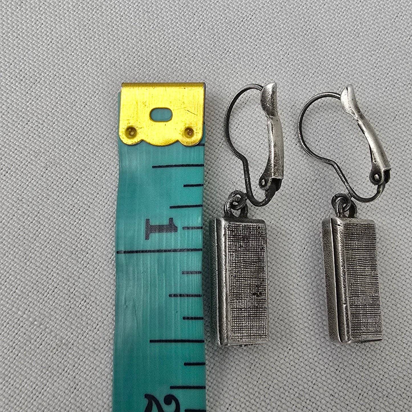 Vintage Silver Tone Drop Earrings