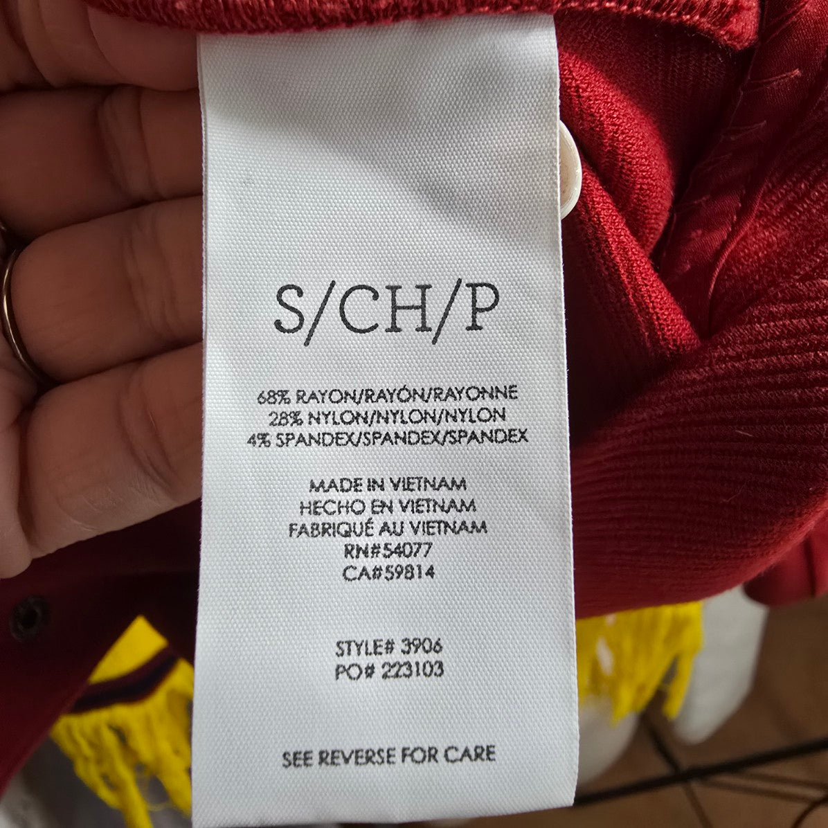 Cabi Red Spencer Snap Button Up Jacket Coat Size S