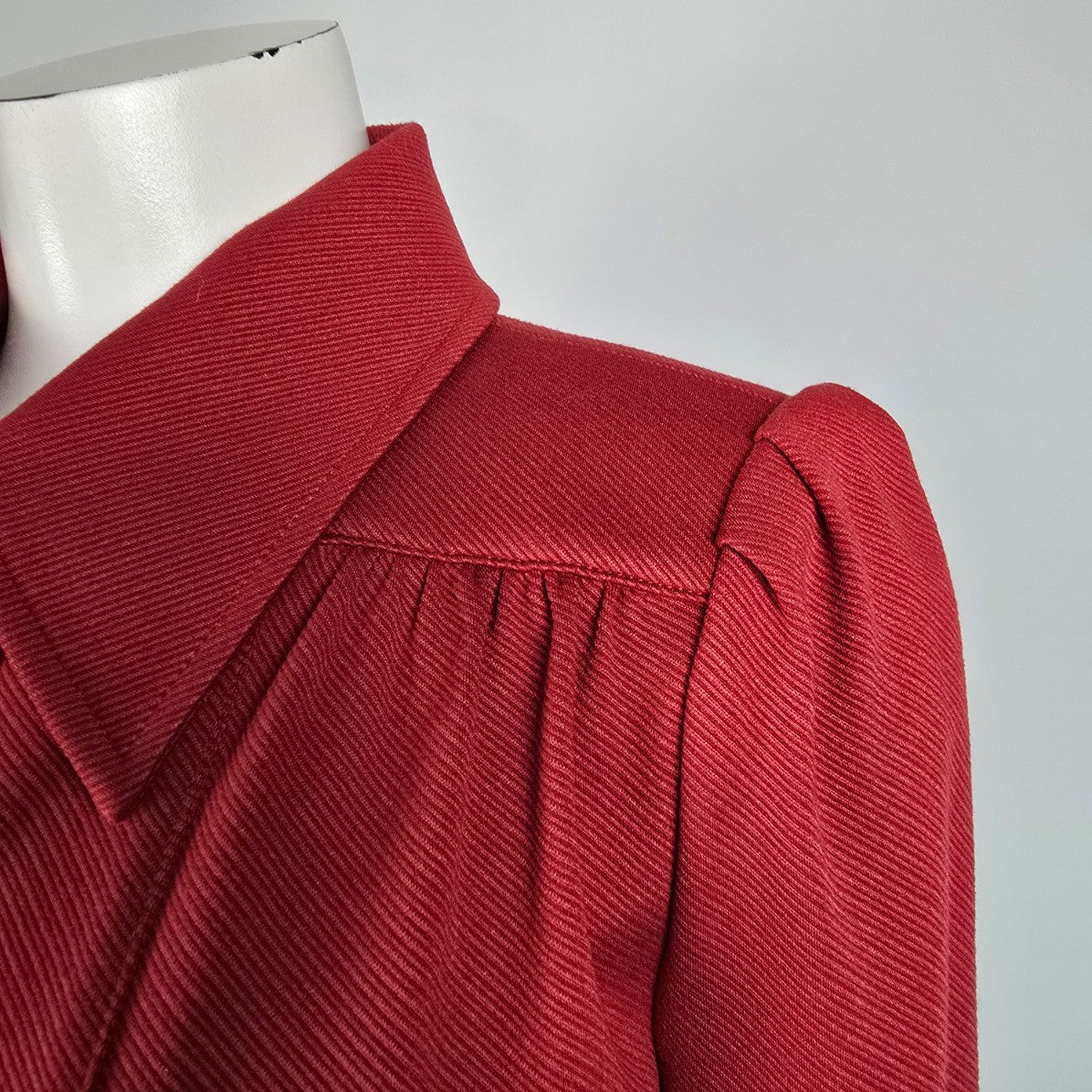 Cabi Red Spencer Snap Button Up Jacket Coat Size S