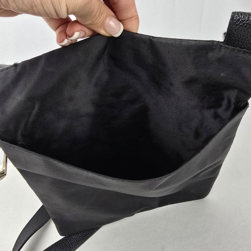 Stone Mountain Black Nylon Crossbody Purse
