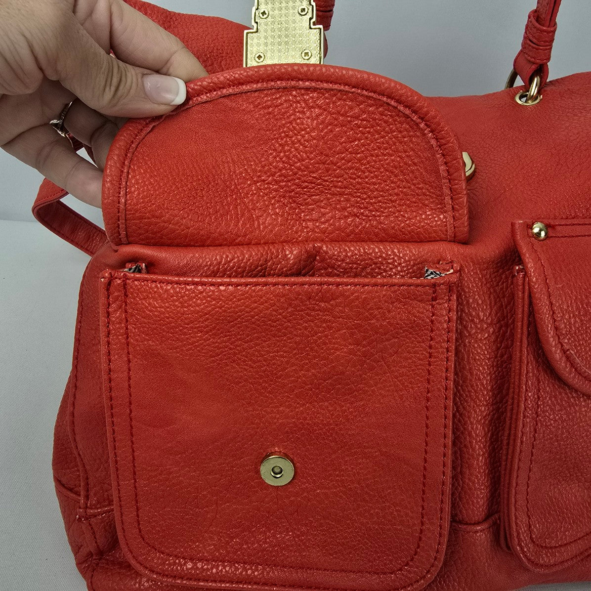 Steve Madden Orange Large Crossbody Purse