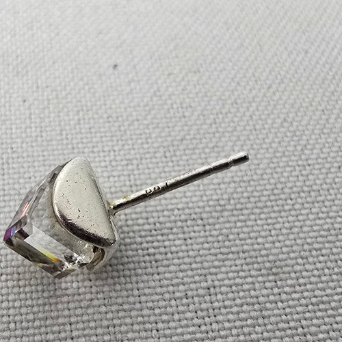 925 Sterling Cut Crystal Stud Earrings